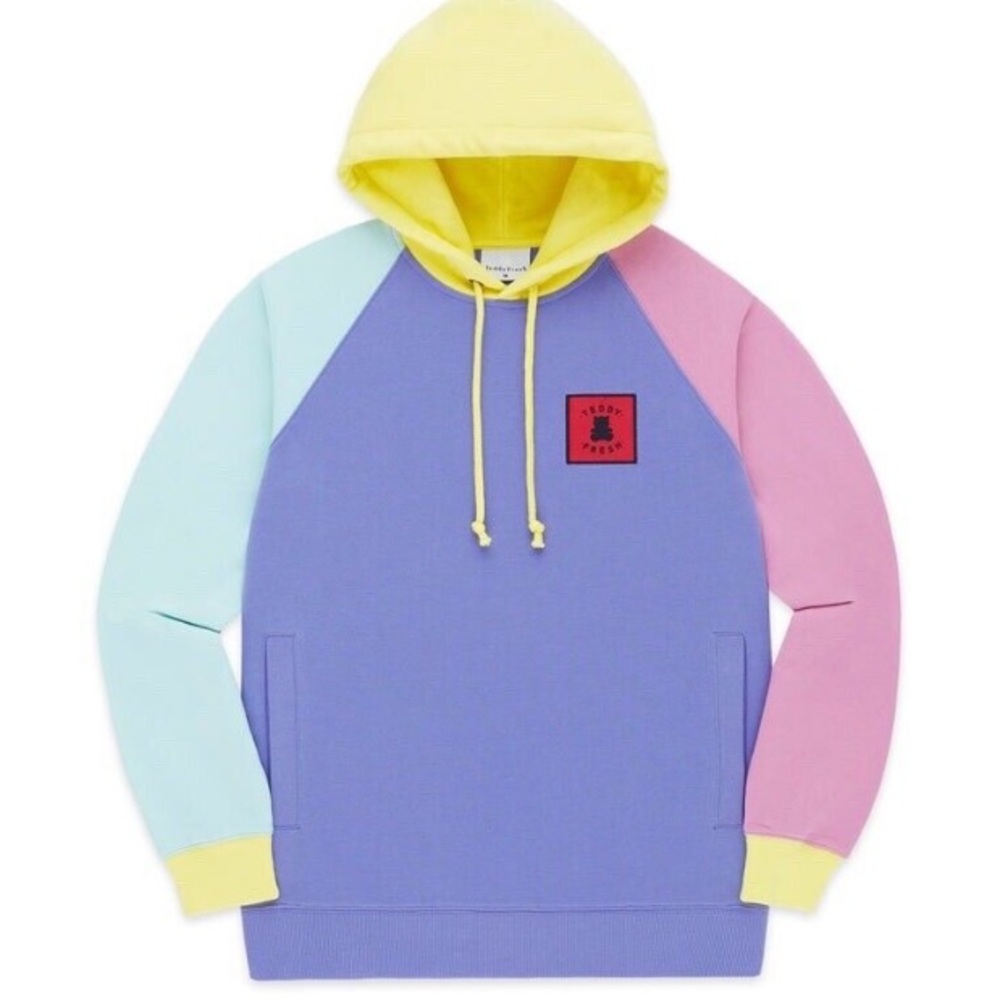 Teddy Fresh Pastel Colour Block Hoodie